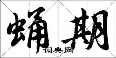 胡問遂蛹期行書怎么寫