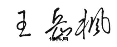 駱恆光王岳楓草書個性簽名怎么寫