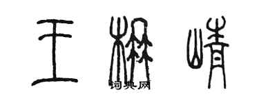 陳墨王楠崢篆書個性簽名怎么寫