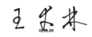 駱恆光王幸林草書個性簽名怎么寫