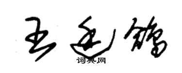 朱錫榮王廷鴿草書個性簽名怎么寫