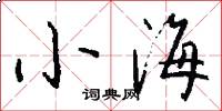 小海怎么寫好看