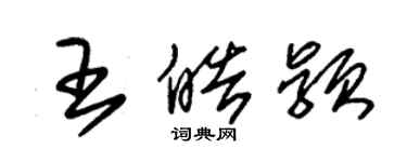 朱錫榮王皓穎草書個性簽名怎么寫