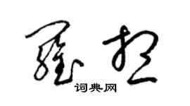 梁錦英羅想草書個性簽名怎么寫