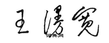 駱恆光王漫寬草書個性簽名怎么寫