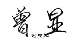 駱恆光曾顯行書個性簽名怎么寫