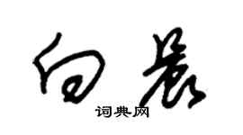 朱錫榮向晨草書個性簽名怎么寫
