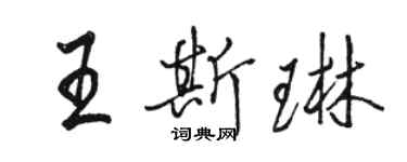 駱恆光王斯琳行書個性簽名怎么寫