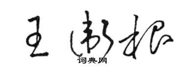駱恆光王衛根草書個性簽名怎么寫