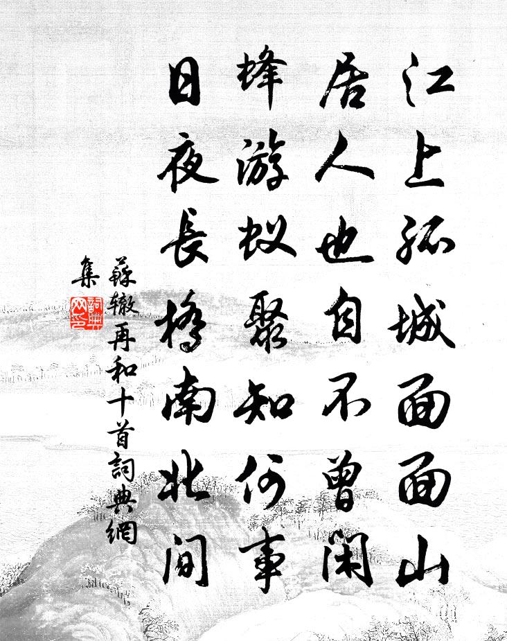 蘇轍再和十首書法作品欣賞