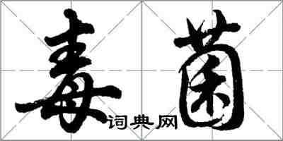 胡問遂毒菌行書怎么寫