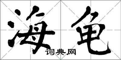 翁闓運海龜楷書怎么寫