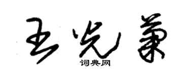 朱錫榮王光菊草書個性簽名怎么寫