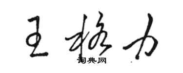 駱恆光王格力草書個性簽名怎么寫