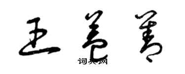 曾慶福王益善草書個性簽名怎么寫