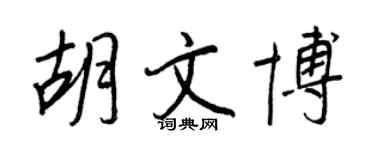 王正良胡文博行書個性簽名怎么寫