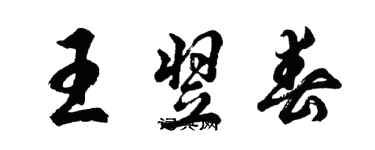 胡問遂王翌春行書個性簽名怎么寫