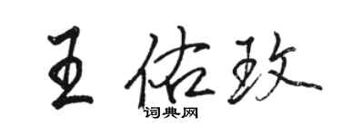 駱恆光王佑玫行書個性簽名怎么寫