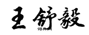 胡問遂王舒毅行書個性簽名怎么寫
