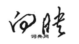 駱恆光向映草書個性簽名怎么寫