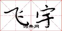 周炳元飛宇楷書怎么寫