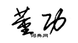 朱錫榮董功草書個性簽名怎么寫