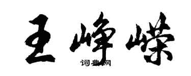 胡問遂王崢嶸行書個性簽名怎么寫