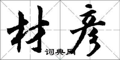 胡問遂材彥行書怎么寫