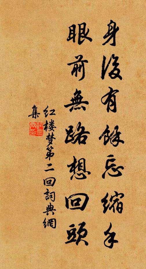 曹雪芹身後有餘忘縮手,眼前無路想回頭。書法作品欣賞