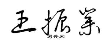 曾慶福王振業草書個性簽名怎么寫