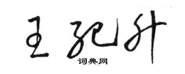 駱恆光王紀升草書個性簽名怎么寫