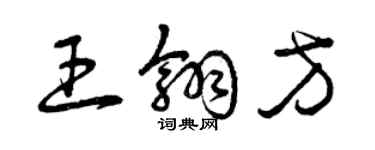 曾慶福王翎方草書個性簽名怎么寫