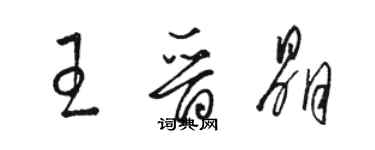 駱恆光王晉晶草書個性簽名怎么寫