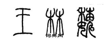 陳墨王林巍篆書個性簽名怎么寫