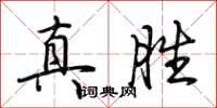 荊霄鵬真勝行書怎么寫