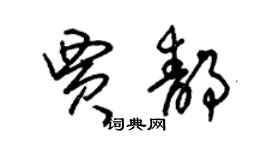 朱錫榮賈靜草書個性簽名怎么寫