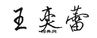 駱恆光王奕蕾行書個性簽名怎么寫
