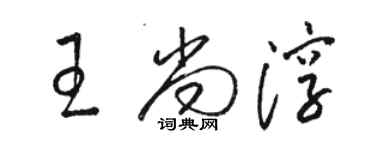 駱恆光王尚淳草書個性簽名怎么寫