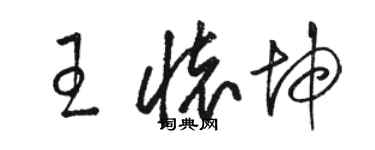 駱恆光王懷坤草書個性簽名怎么寫