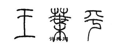 陳墨王葉平篆書個性簽名怎么寫