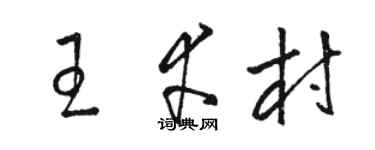 駱恆光王幸村草書個性簽名怎么寫