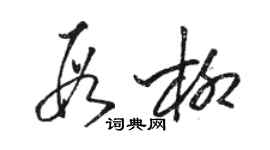 駱恆光段柳草書個性簽名怎么寫