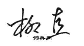 駱恆光柳直草書個性簽名怎么寫