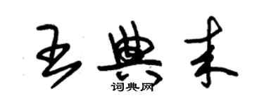 朱錫榮王典來草書個性簽名怎么寫