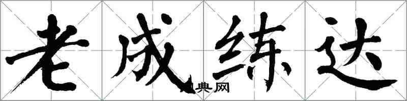 翁闓運老成練達楷書怎么寫