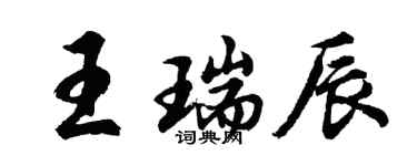 胡問遂王瑞辰行書個性簽名怎么寫