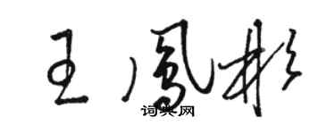 駱恆光王鳳彬草書個性簽名怎么寫