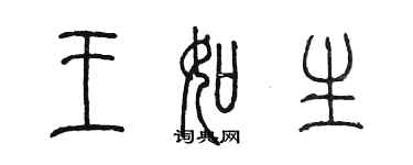 陳墨王如生篆書個性簽名怎么寫