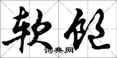 胡問遂軟飽行書怎么寫