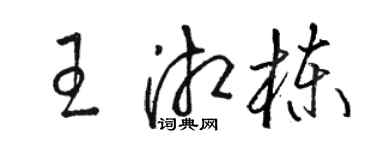 駱恆光王湘棟草書個性簽名怎么寫